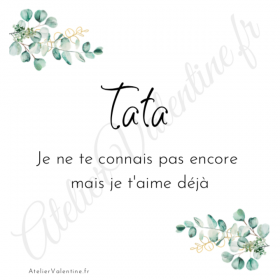 Future Tata, annonce tata, cadeau original, annonce grossesse,bracelet jonc,bracelet tata, jonc ouvert