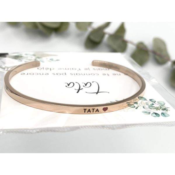 Coffret future Tata, annonce tata, cadeau original, annonce grossesse,bracelet jonc,bracelet tata, jonc ouvert
