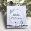 Maman - Bracelet perle N&B cordon ajustable