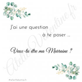 Veux tu être ma Marraine ? - MARRAINE ♡ jonc cadeau original Marraine, demande marraine, jonc fermé