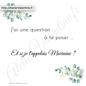 Et si je t'appelais Marraine ? Marraine ♡ Bracelet jonc, cadeau original Marraine , demande Marraine, jonc fermé