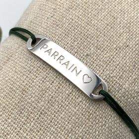 COFFRET PARRAIN ♡ Veux-tu être mon Parrain ? Bracelet cordon ajustable, futur Parrain