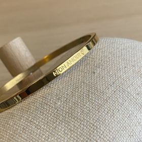MON AMOUR ♡, ANTI GASPI ♻︎ Bracelet jonc en acier inoxydable