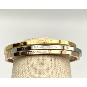 MA NOUNOU ♡, ANTI GASPI ♻︎ Bracelet jonc en acier inoxydable