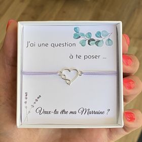 COFFRET - Veux tu être ma marraine ? future Marraine, annonce grossesse, demande Marraine, coeur infini