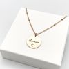 Collier pour une maman en acier inoxydable, argent, or ou or rose