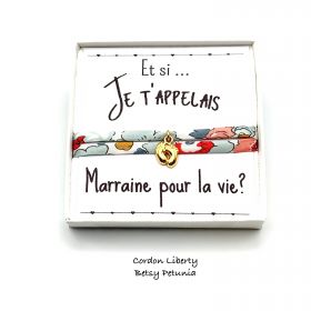 Coffret - Et si ... Je t'appelais Marraine pour la vie ? Petits pieds OR, Future marraine