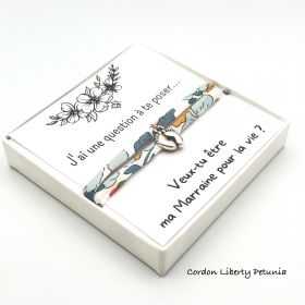 Coffret - Veux-tu être ma Marraine pour la vie ? Pendentif Petits pieds, Future marraine