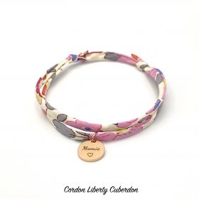 ♻︎ ANTI GASPI ♻︎ MAMIE ♡, Cordon Liberty ajustable, bracelet personnalisé, future Mamie