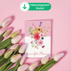 Carte gratuite à imprimer, Bonne fête Maman