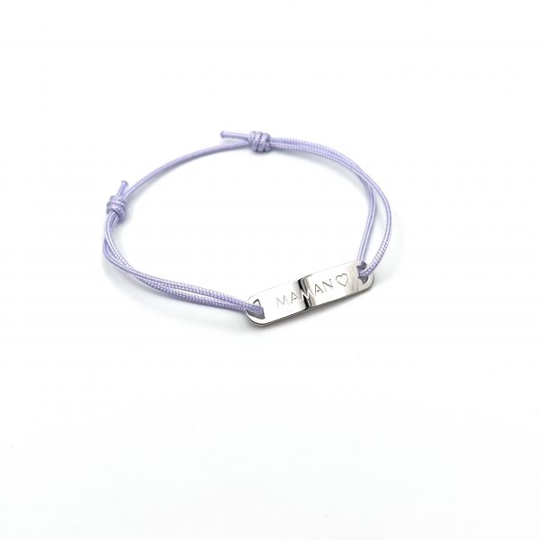 MAMAN ♡, Gourmette ajustable, bracelet personnalisé