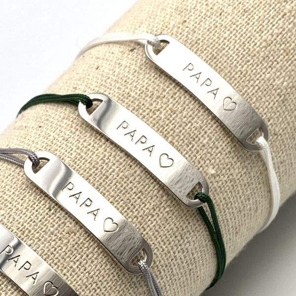PAPA ♡ Bracelet cordon ajustable