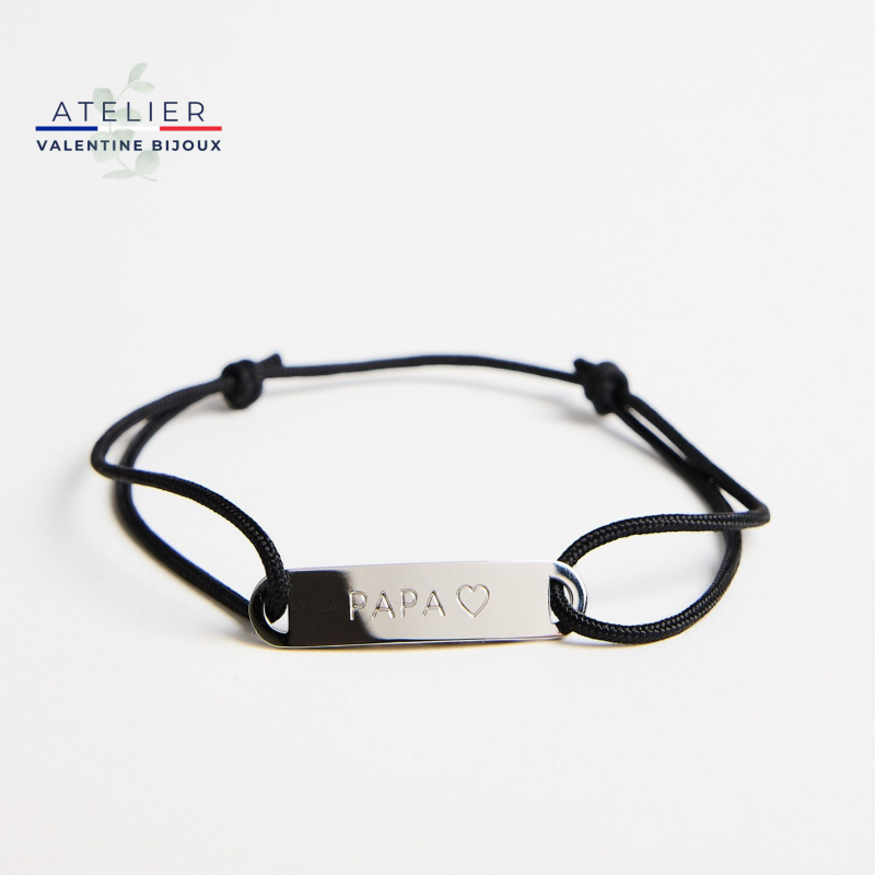 PAPA ♡ Bracelet cordon ajustable