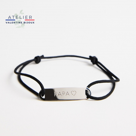 PAPA ♡ Bracelet cordon ajustable