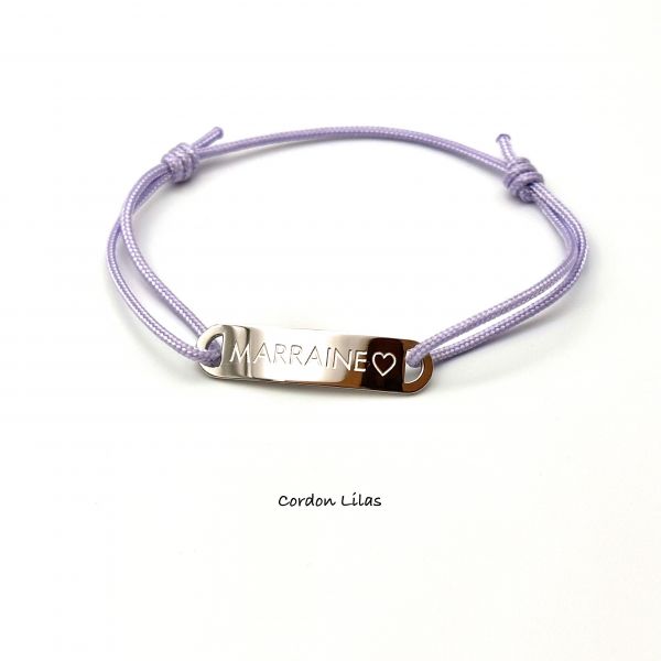 MARRAINE, bracelet ajustable, bracelet personnalisé, demande marraine, cadeau marraine, baptême