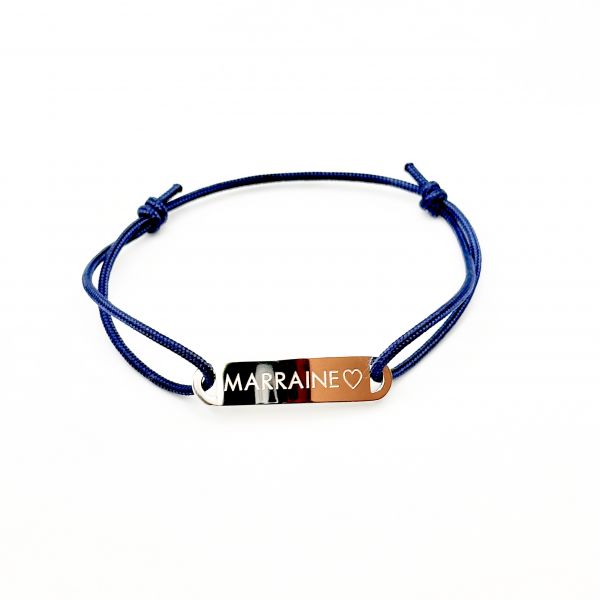 MARRAINE, bracelet ajustable, bracelet personnalisé, demande marraine, cadeau marraine, baptême