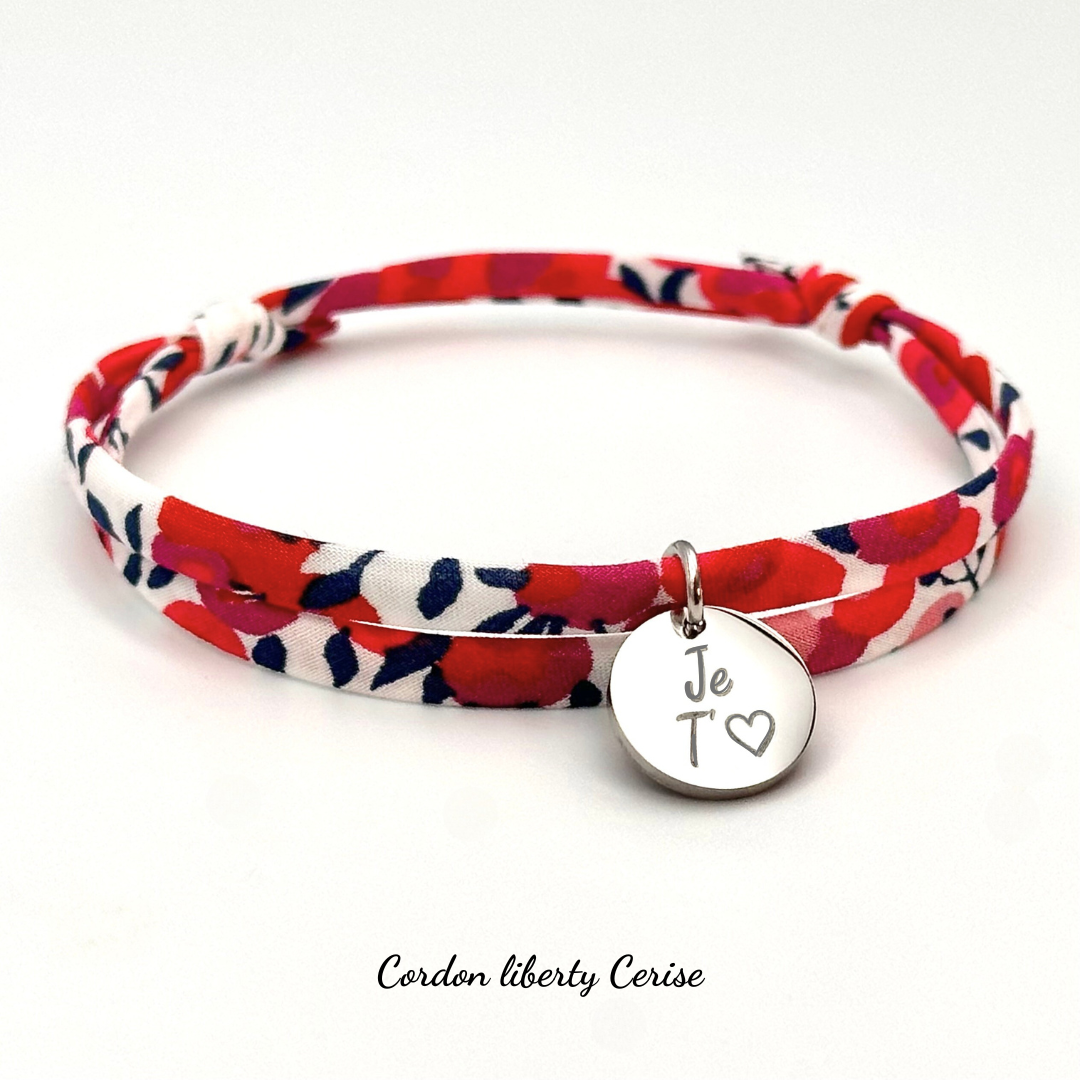 JE T'AIME • Bracelet liberty ajustable