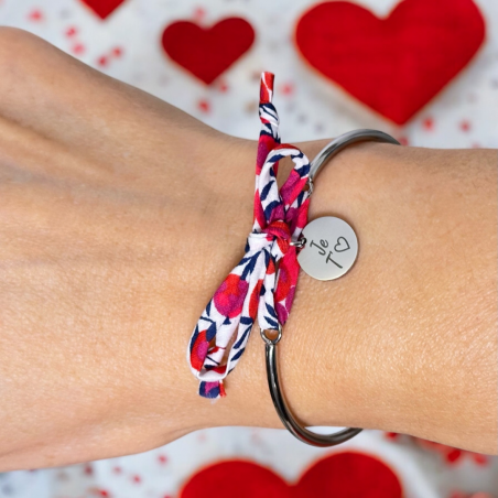 Je T' aime (coeur) , Bracelet jonc liberty