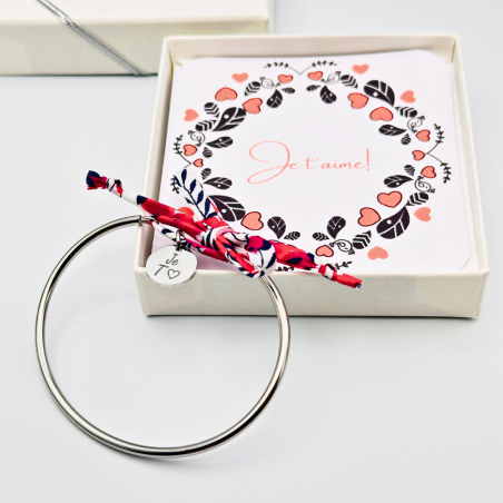 Je T' aime (coeur) , Bracelet jonc liberty