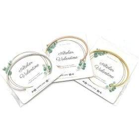 Carpe Diem - Bracelet jonc ajustable à message en acier inoxydable