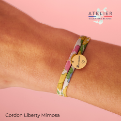 MARRAINE ♡, Cordon Liberty, bracelet personnalisé, baptême