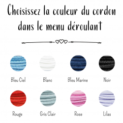 Bracelet cordon ajustable ancre marine en Argent 925