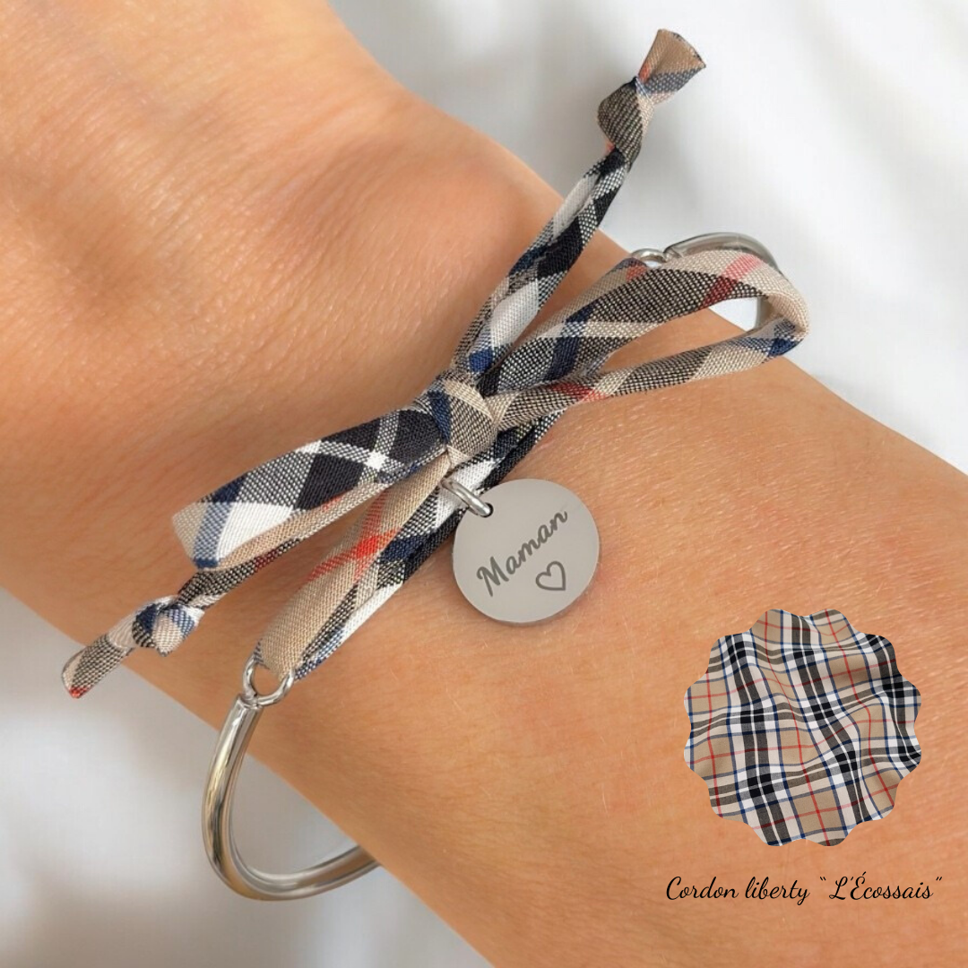 MAMAN • Bracelet jonc liberty "L'Écossais"