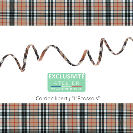 Choisissez vos médailles • Bracelet cordon ajustable "L'Écossais"
