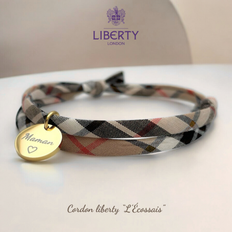 Choisissez vos médailles • Bracelet liberty ajustable "L'Écossais"