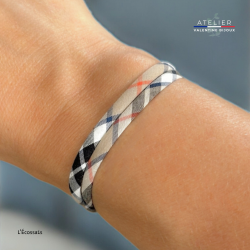 Bracelet liberty Écossais ajustable, pour femme, ado, enfant