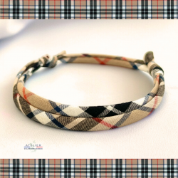 Bracelet liberty Écossais ajustable, pour femme, ado, enfant