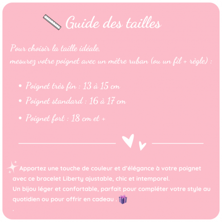 Choissisez votre gourmette liberty Écossais ajustable
