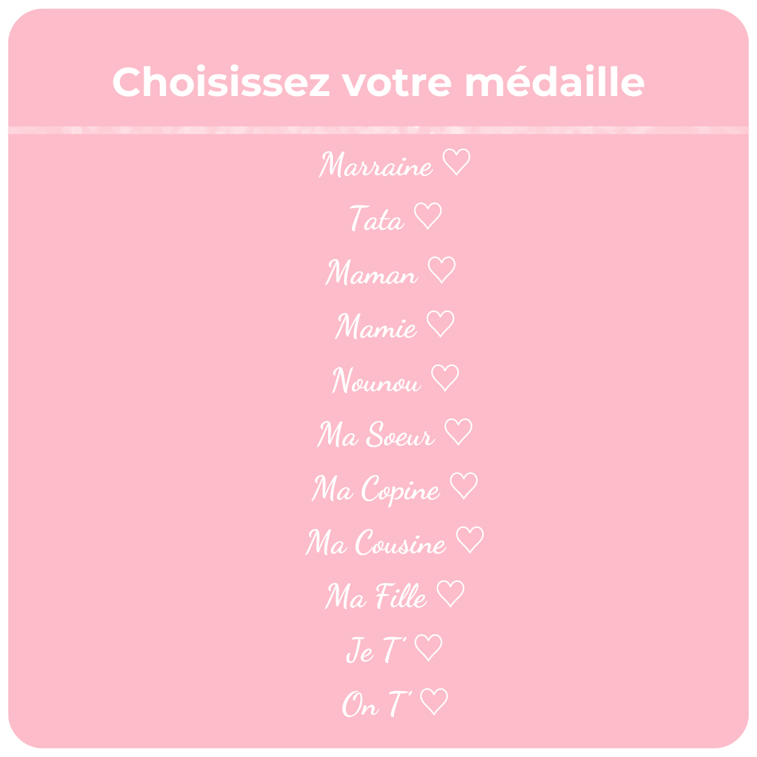 Choisissez votre médaille, bracelet jonc liberty