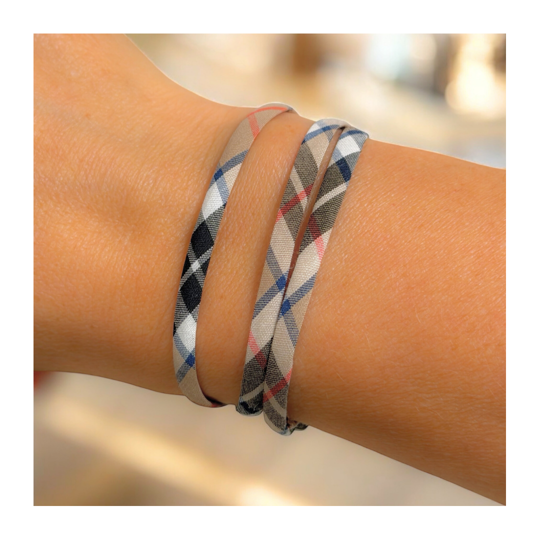 Cordon Écossais, 2 ou 3 tours, avec chainette ajustable