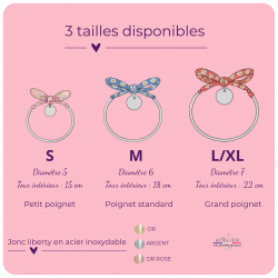 Choisissez votre médaille, Bracelet jonc cordon liberty