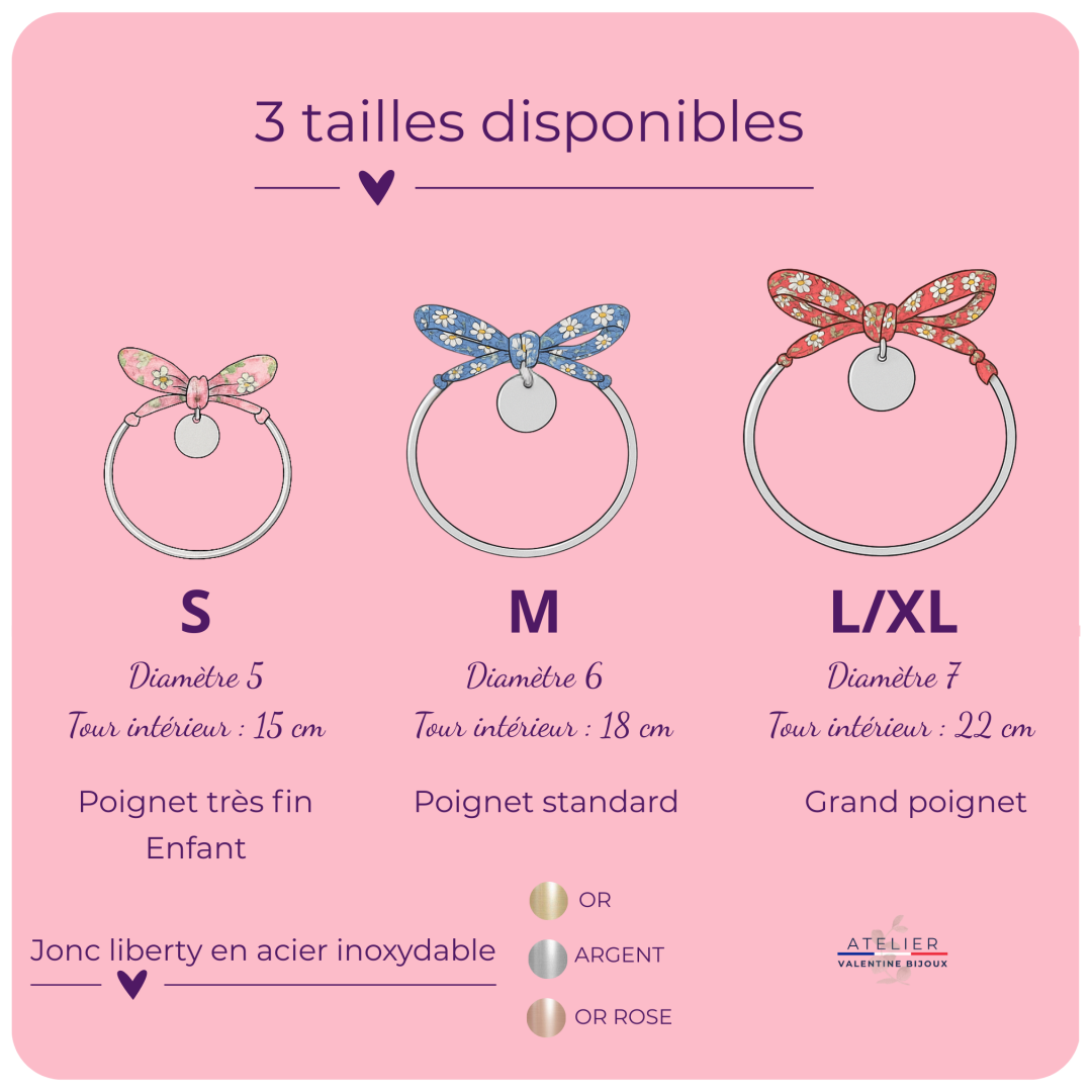 Choisissez vos médailles, Bracelet jonc liberty "L'Écossais"