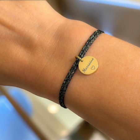 Choisissez votre médaille – Cordon scintillant & médaille gravée