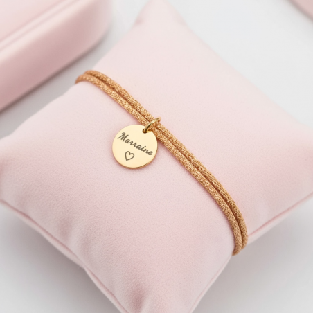 Choisissez votre médaille – Cordon scintillant & médaille gravée