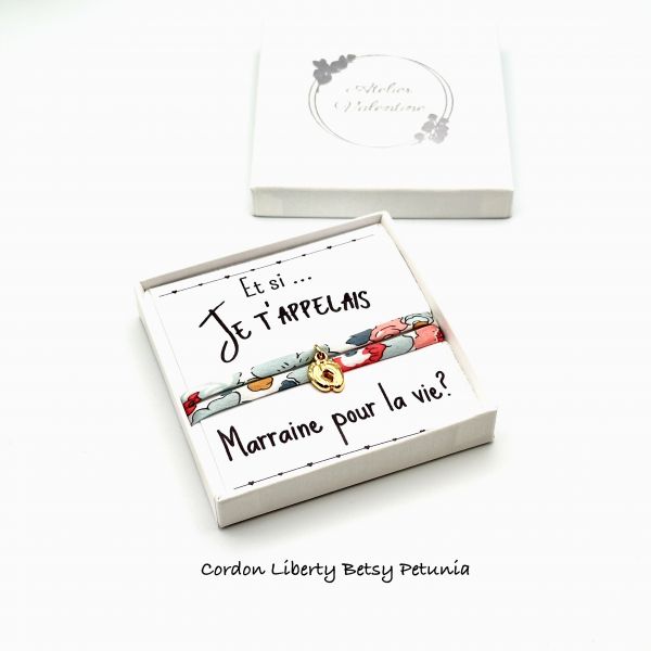 Coffret - Et si ... Je t'appelais Marraine pour la vie ? Pendentif petits pieds