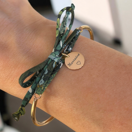 MARRAINE, bracelet jonc cordon liberty