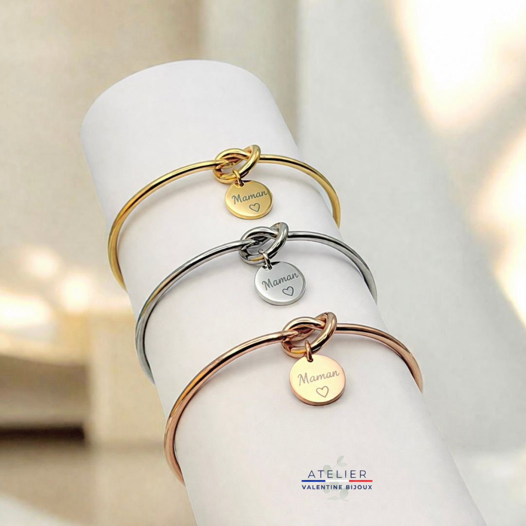 Jonc noeud MAMAN ajustable