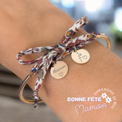 Choisissez vos médailles, bracelet jonc liberty