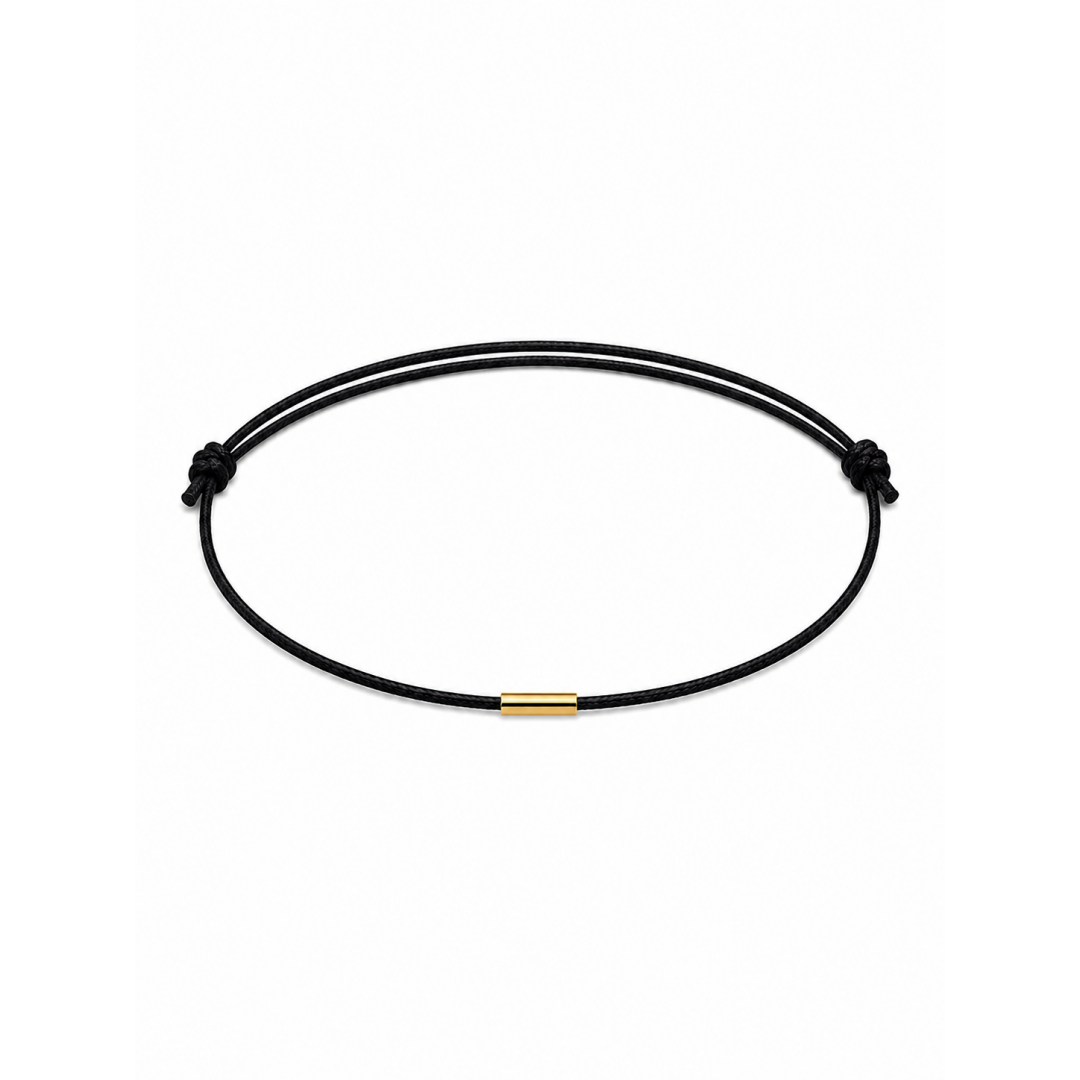Bracelet fin tube argent 925 ou plaqué or